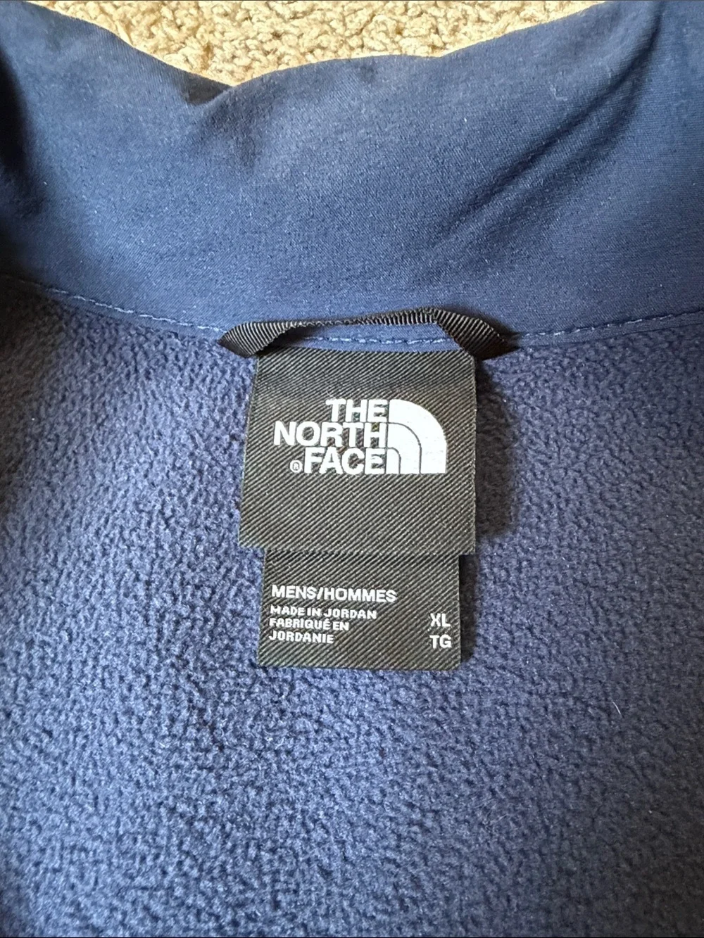 The North Face Apex Bionic Jacket Mens Navy Blue WindWall Full Zip Size XL